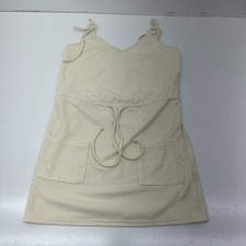 Shein Beige Waffle Knit Dress Women's Size Large NEW