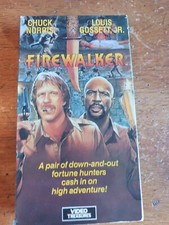Firewalker VHS Chuck Norris Louis Gossett, Jr. , 1986,TESTED EX