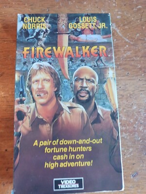 Firewalker VHS  Chuck Norris Louis Gossett, Jr.  , 1986,TESTED EX