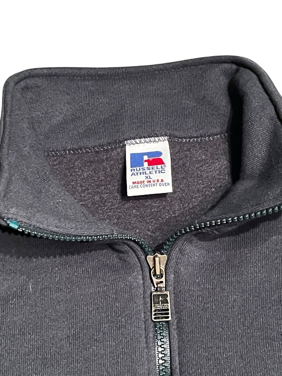 Vintage Russell Athletic 1/4 Zip Sweatshirt XL Gray Blank Vintage Russell Athletic 1/4 Zip Sweatshirt XL Gray Blank
