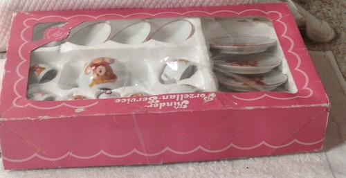 ❤DE COLECCIÓN STEIFF 1987 Juego de Té para Niños Platos Oso de Peluche Mascota Porcelana 39.580/4❤ - Imagen 6 de 7