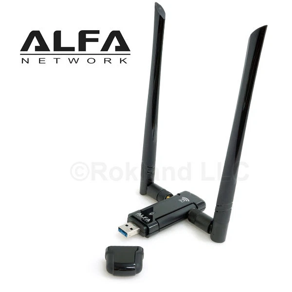 Alfa AWUS036AC 802.11ac AC1200 USB WiFi Wireless Adapter DUAL BAND dual antennas - Image 2 of 4