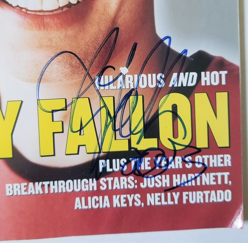 Jimmy Fallon & Willa Ford REAL hand SIGNED April 2002 YM Stars Magazine JSA COA - Picture 3 of 8