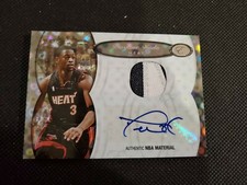 2006-07 DWYANE WADE BOWMAN ELEVATION DIRECTORS AUTO PATCH SILVER HOLO SP #5/5!