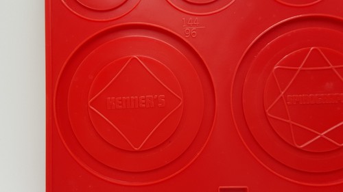 Bandeja de repuesto espirógrafo 1967 vintage plástico rojo pieza nº 401 Kenner años 60 - Imagen 3 de 6