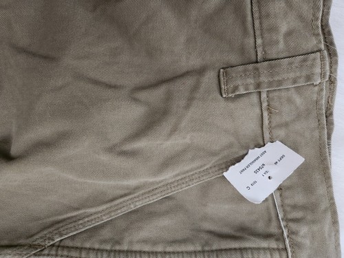 Wrangler Pants Mens 40x32 Tan Fleece Lined Cargo Carpenter Khaki Chino - Picture 14 of 17