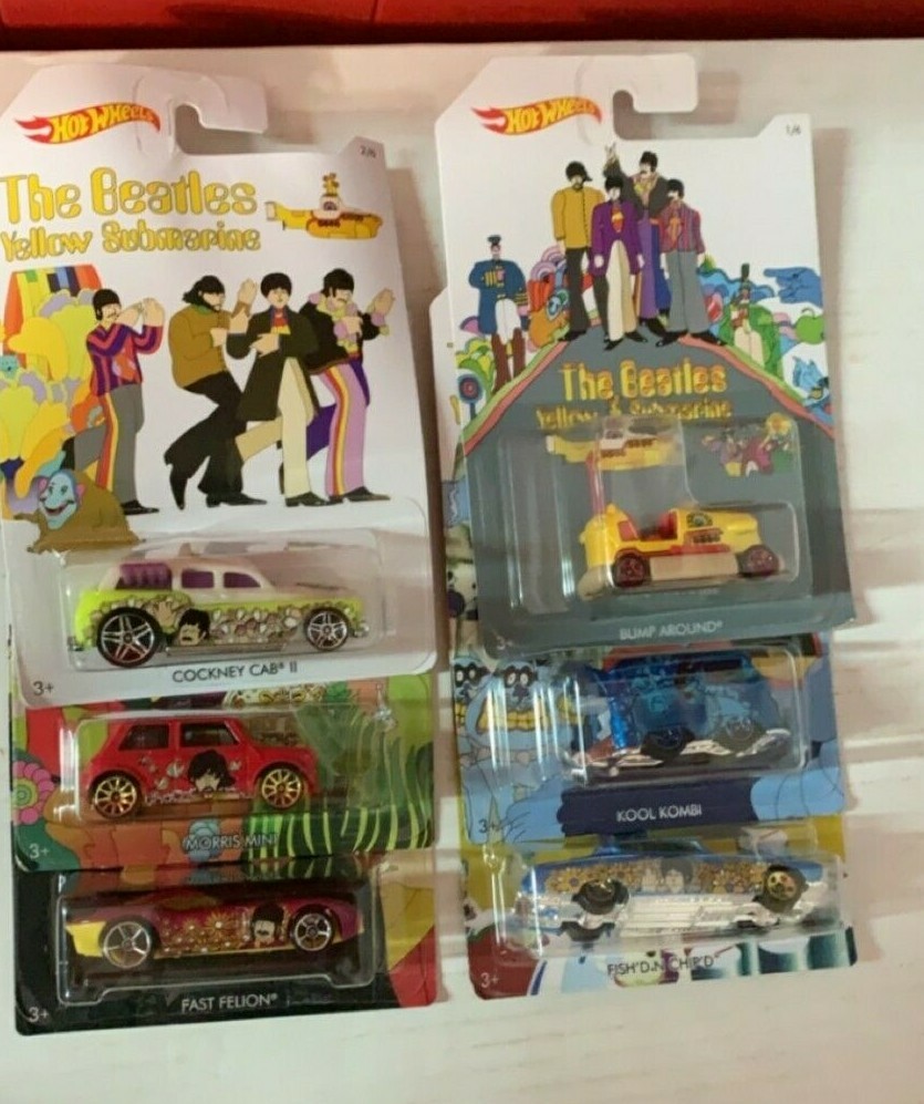 Beatles Yellow Submarine Hot Wheels Lot of 6 | eBay