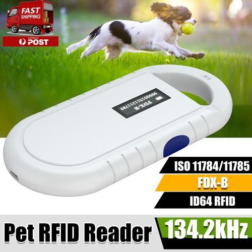 Portable Handheld Animal Chip Reader Pet Microchip Scanner RFID Reader + USB AU - Picture 3 of 11