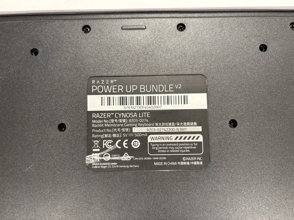 Razer Cynosa Lite Gaming Keyboard RZ03-0274 V2 Used Fully Working - Image 3 of 4