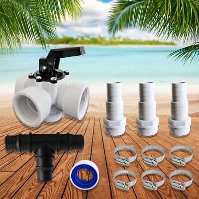 PoolSun Bypass Set Pool Poolheizung Solarheizung Heizung Solarkollektor Adapter