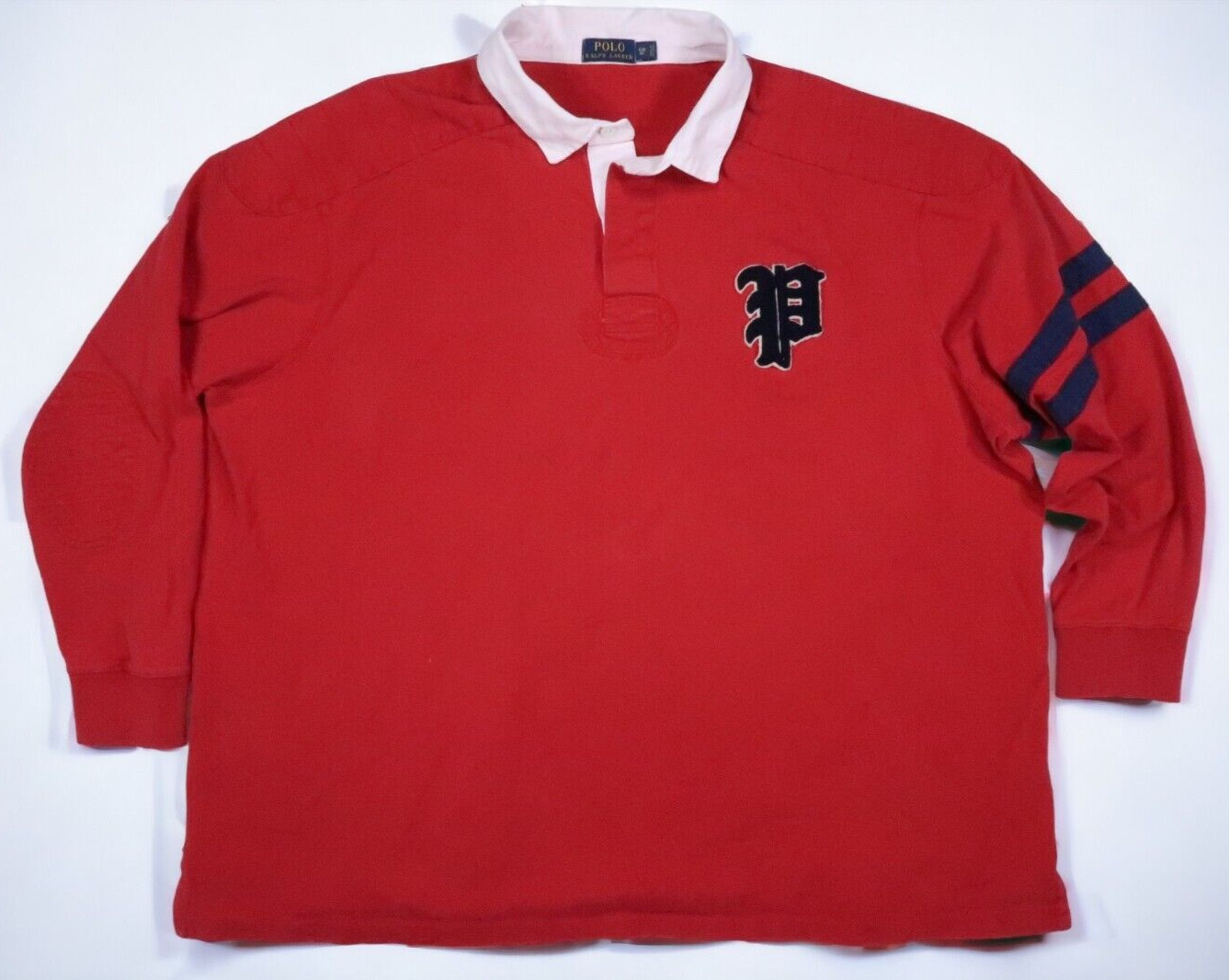 POLO RALPH LAUREN MENS BIG 4XB QUILTED RUGBY SHIRT EL… Gem