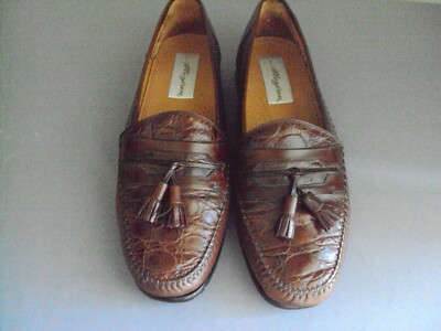Mezlan Costa Brown Genuine Crocodile Loafers Mezlan Costa Genuine Crocodile Men main image 2