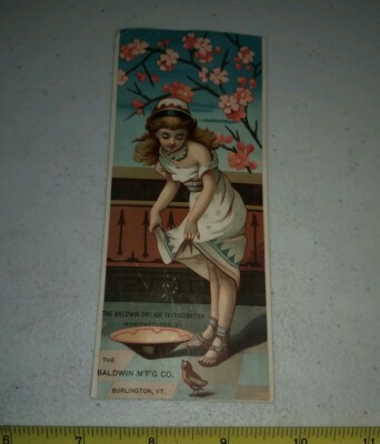 Vtg Baldwin Mfg Dry Air Refrigerator C.B. Sommerville Co New Home Sewing Machine