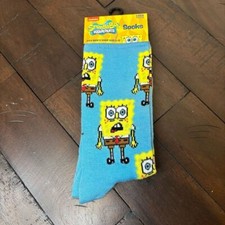 Sponge Bob Square Pants Socks - Men's Crew shoe size 6-12 - New in package