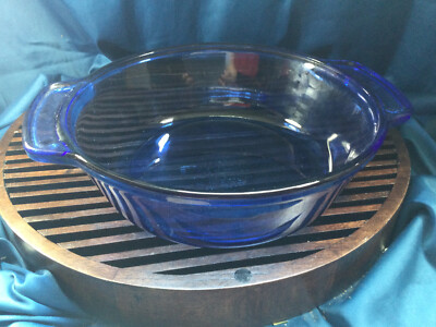 HOT Anchor Hocking Cobalt Blue Casserole Dish ANCHOR