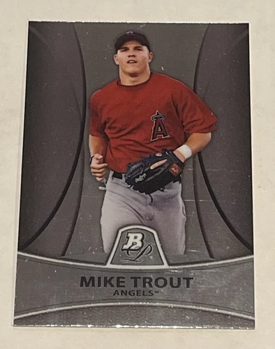 2010 Bowman Platinum Mike Trout Rookie Card PP5 Los Angeles Angels RC MLB🔥CLEAN