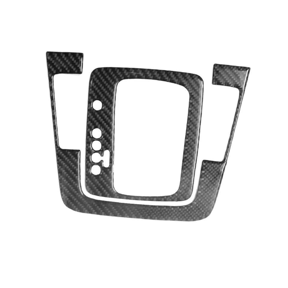 Cubierta de panel de cambio de marchas automático de fibra de carbono 2 piezas para Volkswagen Passat 2006-11 Foto 2 de 4