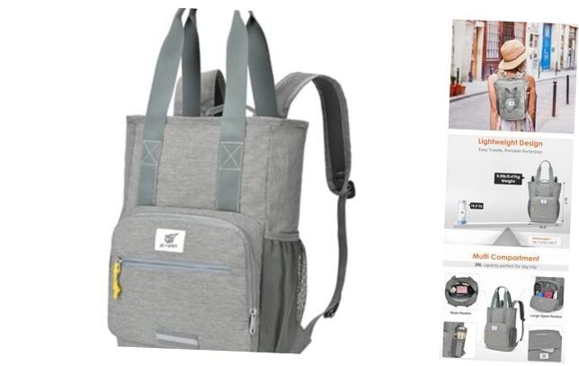 Foldable 20L Lightweight Hiking Backpack for Travel Dayhike in Gray-image