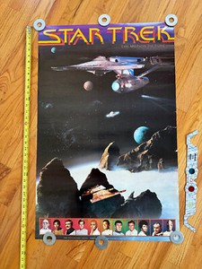 1979 Star Trek The Motion Picture 3D 2 Sided Movie Poster with 3-D Glasses