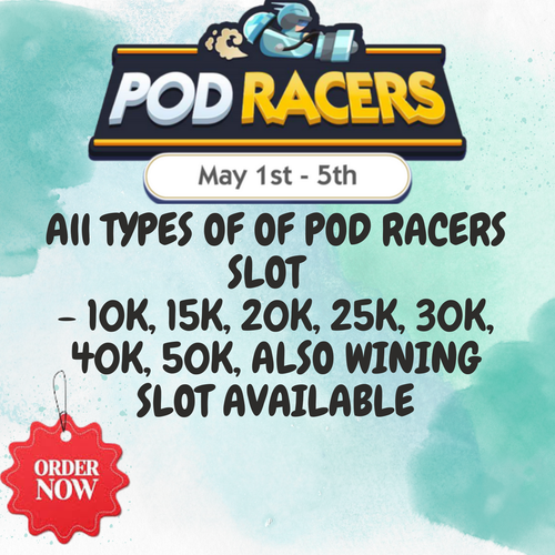 🏁Choose Any Pod Racers / Tycoon Racers Point Slot🏎️ (Mono_poly Go Stickers)