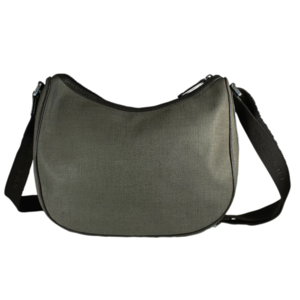 Bolso de Hombro Bulgari Bvlgari Fin de Semana Marrón Oscuro Gris Oscuro Foto 2 de 4