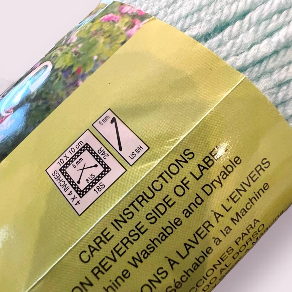 Lot Of 4 Mary Maxim Yarn SOFT AQUA WORSTED WEIGHT - 4 Green Blue #670 NEW - Image 4 of 4