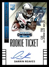 2014 PANINI CONTENDERS DARRIN REAVES 152 MINT RC AUTOGRAPH CAROLINA PANTHERS