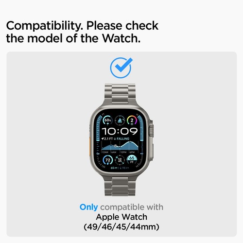 Pour Apple Watch Ultra 2 / 1 | Bracelet titane Spigen coupe moderne - Photo 10 sur 14