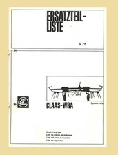 CLAAS WRA System Lely Kreiselwender   Ersatzteilliste Original  9.1975