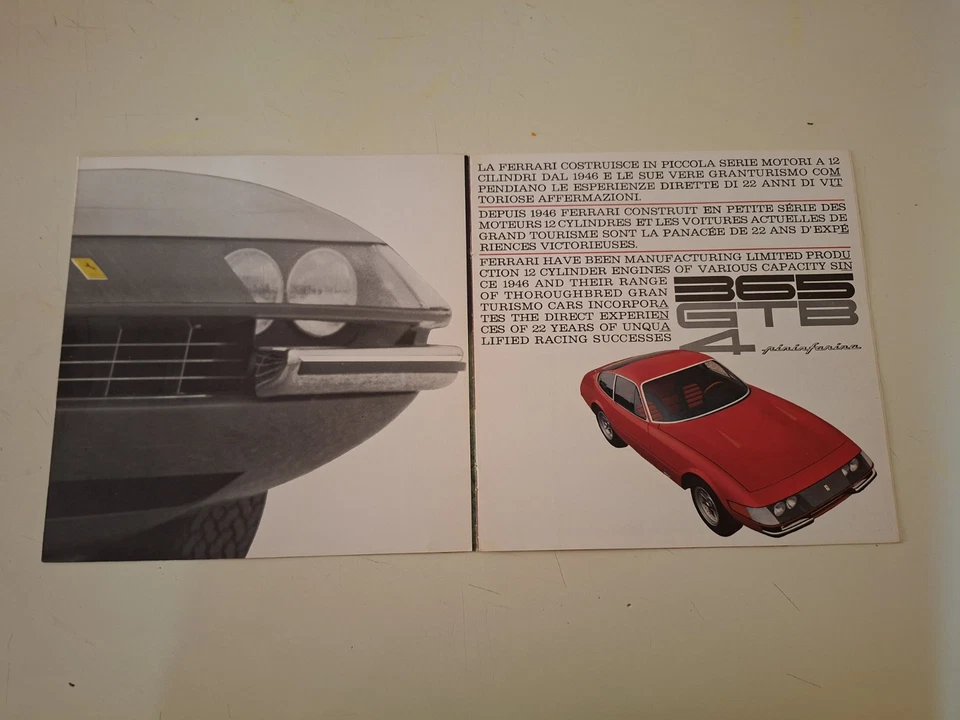 Ferrari 365gtb4 Daytona Brochure - Immagine 2 di 4