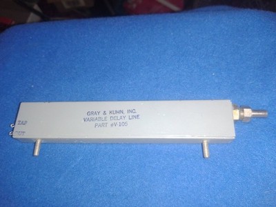 GRAY & KUHN CONTINUOUSLY VARIABLE DELAY LINE - V-105 - RCA #8435165-203