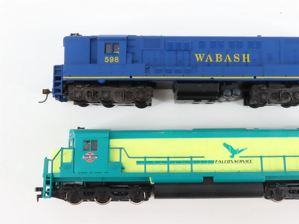 ЛОТ из 4 дизельных локомотивов HO Mehano/TYCO CNW/WAB/EMD/RML SD24, C628, SD70M - Изображение 4 из 4