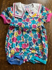 NWT Rainbow Tag Vtg Gymboree 1990 s floral romper 6-12