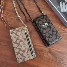 Fashionable and luxurious card bag and phonebag in one, with a long hanging rope