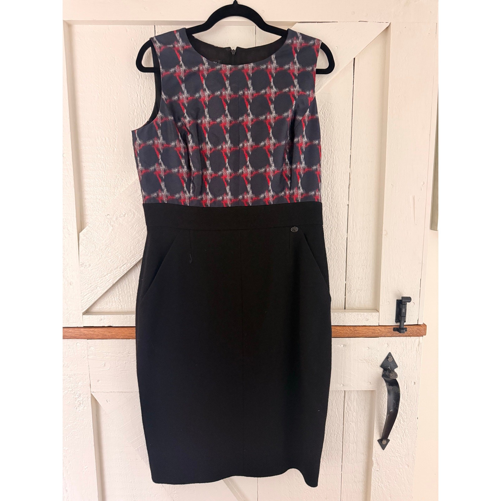 Chanel 08A Paris-Venice Wool Silk Sheath Dress NWT FR 44 image 2