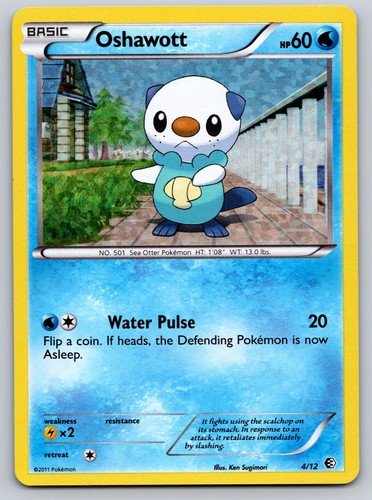 Oshawott Holo Promo McDonald's Promos 2011 004/012 LP Pokemon Card TCG