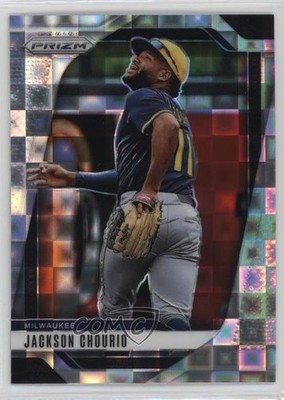 2025 Panini Prizm Premium Box Set Prizm 133/199 Jackson Chourio #108 15bk