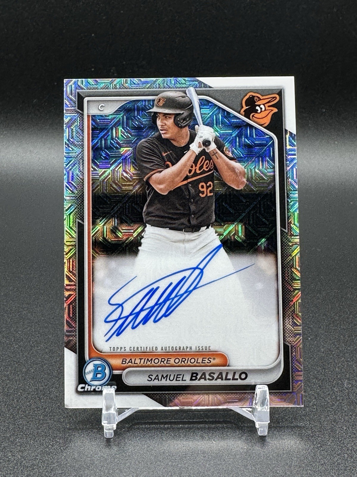 2024 Bowman - Chrome Prospect Mega Box Autographs Samuel Basallo #BMA-SB (AU,...