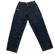 Vintage JNCO Jeans W32 L32 Black Wide Leg Utility Carpenter USA Y2K Streetwear