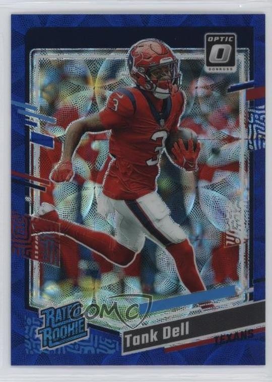 2023 Panini Donruss Optic Rated Rookie Blue Scope Prizm Tank Dell #245 0b3