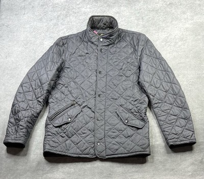 Barbour Men's Gray Chelsea Quilted Jacket Size M Padded Lightweight Casual