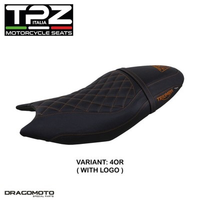 TRIUMPH TRIDENT 660 2021-2025 Sattelpolsterung TTRD66S-4OR-1 TPZ orange CON LOGO