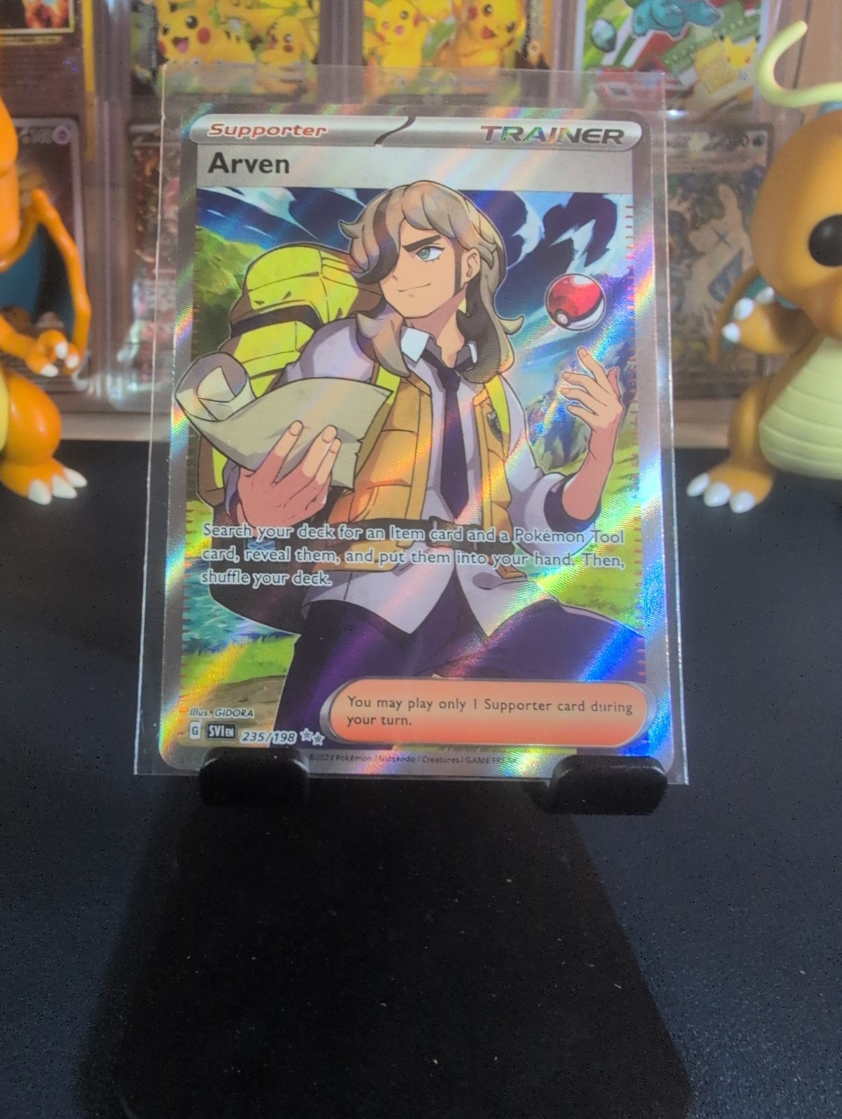 Trainer Arven 235/198 Scarlet And Violet Base Set Holo NM/LP