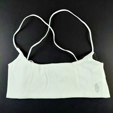 Free People Movement Shuffle Bra Women's Size M/L White Athletic Strappy