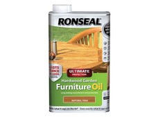 Ronseal Ultimate Protection Hardwood Garden Furniture Oil Natural Teak 1 litre 28.72 per litre