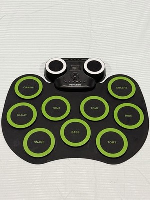 Paxcess Electronic Roll Up Drum Pad LED Speakers USB Powered 