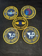 PHILADELPHIA POLICE DEPARTMENT "HIGHWAY PATROL" PATCH SET OF 5