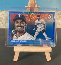 2025 Topps Chrome Platinim - #181 MARCUS SEMIEN BLUE LAVA REFRACTOR /100