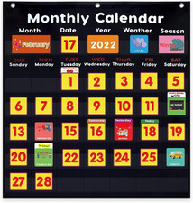 Calendar and Weather Pocket Chart Classroom,Monthly  Weather Pocket Chart,Month