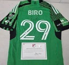 Austin FC GUILHERME BIRO Signed Match Used Soccer Jersey 2024 Season KELLY